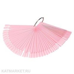 Палитра Веер Квадрат на 50 ноготков, розовая 60806004