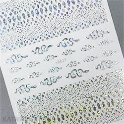 Фольгированные Наклейки PopFinger серия WG 809 серебро 61212042