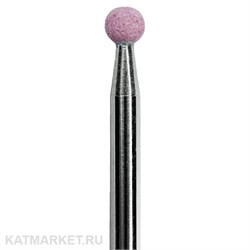 Divinail Корундовая фреза шар 3мм, розовый 70003301