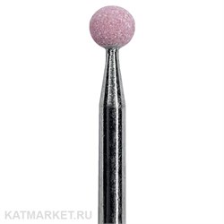 Divinail Корундовая фреза шар 4мм, розовый 70003302