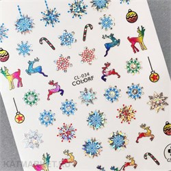 Наклейки PopFinger серия CL 34 фольгированные 61220034