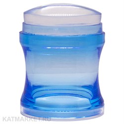 Штамп для стемпинга пластиковый, голубой 60503125