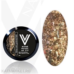 Vogue 5мл 219 Жгучий Восторг Гель-лак с блестками в баночке 11937219
