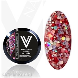 Vogue 5мл 96 Красочная Феерия Гель-лак с блестками в баночке 11938096