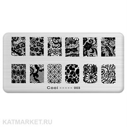 Cooi Пластина для стемпинга 03 60510003