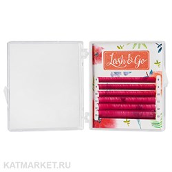Lash&Go Цветные ресницы микс 0,10/C/7-12 mm Розовый (6 линий) 81210002