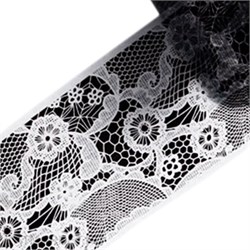 Фольга 50см Черное Кружево 04 61508004