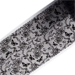 Фольга 50см Черное Кружево 08 61508008