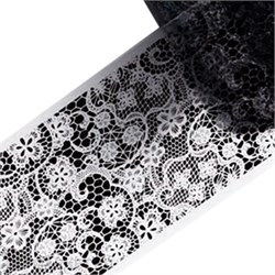 Фольга 50см Черное Кружево 09 61508009