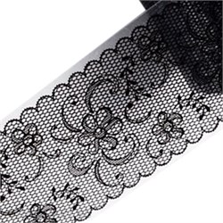 Фольга 50см Черное Кружево 16 61508016