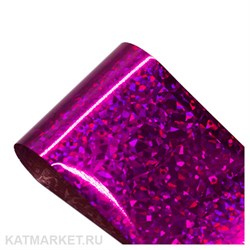 Фольга 50см Звездное Небо, фуксия 61506007