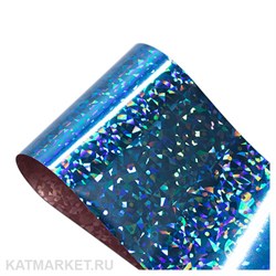 Фольга 50см Звездное Небо, голубая 61506010