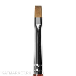 Roubloff GK23R Кисть плоская для геля из волоса колонка #7 61104037