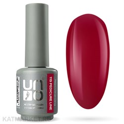 {{photo.Alt || photo.Description || 'Uno 8г Pedicure Line 119 вишневый Однофазный гель-лак'}}