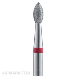 Владмива Фреза алмазная, пламя-пуля 2,3 мм, красная 806.104.257.514.023 70603123