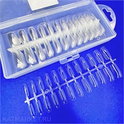 Divinail Гелевые типсы Square (прозрачные, Квадрат) 240шт 60828022