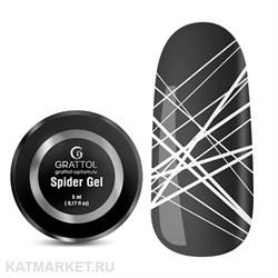 Grattol 5мл Белый Гель Паутинка 10611001
