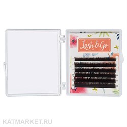Lash&Go Коричневые ресницы микс 0,07/D/8-13 mm Эспрессо (6 линий) 81205201