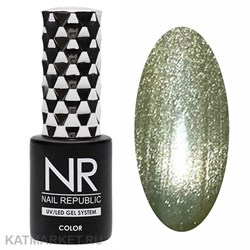 NR 10мл Cat 64 Кошачий Глаз 5D Бледно-зеленый 11719064