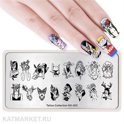 Nicole Diary Пластина для стемпинга Tattoo Collection 02 60502512
