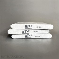 Lisaprofi Пилка малая 13см тонкая деревянная 100/180 прямая серая, блок 50шт (1шт-4,88р) 60613501