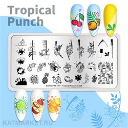 BornPretty Пластина для стемпинга Tropical Punch L008 60501168