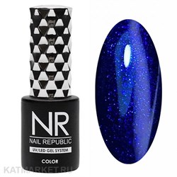 NR 10мл Гель-лак 396 Мерцающий глубокий синий 11708396