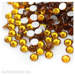 Стразы стекло, Желтое золото ss3(1.3мм) 1440шт 61305361