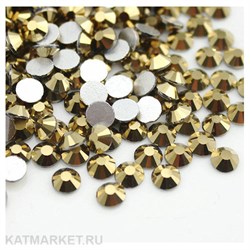 Стразы стекло, Золото металлик ss4(1.5мм) 200шт 61305432