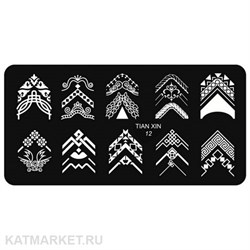 TIAN Пластина для стемпинга 12 60509012