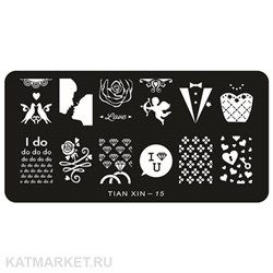 TIAN Пластина для стемпинга 15 60509015
