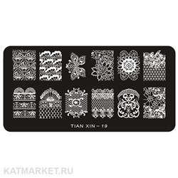 TIAN Пластина для стемпинга 19 60509019
