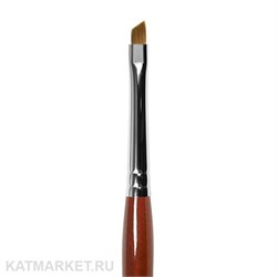 Roubloff GK63R Кисть наклонная для геля из волоса колонка #4 61104024