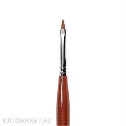 Roubloff GN93R Кисть Лепесток для геля из коричневой синтетики #2 61104042