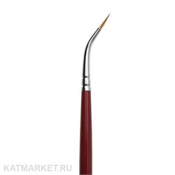 {{photo.Alt || photo.Description || 'Roubloff DS13Z Кисть круглая для тонких линий из синтетики, имитация колонка с изгибом #0'}}