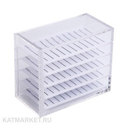 Лэшбокс пластиковый прозрачный + 5 планшетов 81001331