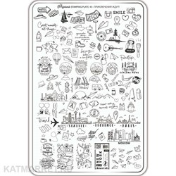 {{photo.Alt || photo.Description || 'Малина Пластина для стемпинга 45 "Приключения ждут!" (+ демолист)'}}