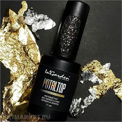 Ingarden 11мл Топ матовый золото и серебро с поталью Potaltop без липкого слоя 10524005
