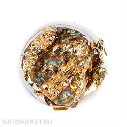 Поталь в баночке, золото бензин с разводами 61003014