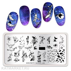 BornPretty Пластина для стемпинга Sea World L002 60501382