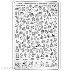 {{photo.Alt || photo.Description || 'Малина Пластина для стемпинга 40 "Зимние каникулы" (+ демолист)'}}