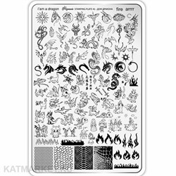 {{photo.Alt || photo.Description || 'Малина Пластина для стемпинга 41 "Дом дракона" (+ демолист)'}}