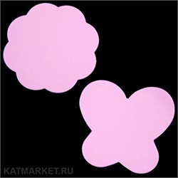 Силиконовая палитра для смешивания красок 2шт, розовые 60802043