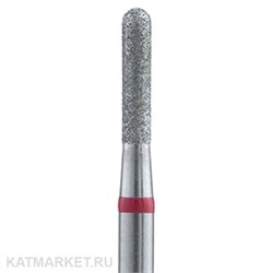 Владмива Фреза алмазная, цилиндр скругленный 2,1 мм, красный 806.104.141.514.021 70613121