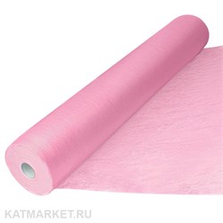 Простыни 70х200 в рулоне 100шт Стандарт розовые 60422003