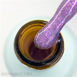 {{photo.Alt || photo.Description || 'BSG 20мл Konfityur 61 Жёсткий гель в бутылочке низкой вязкости Голубой с сиреневым кристаллическим шиммером, полупрозрачный'}}