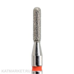 КМИЗ Алмазная фреза 117949 цилиндр скругленный 1,6мм красный 856.104.140.070.016 70119116