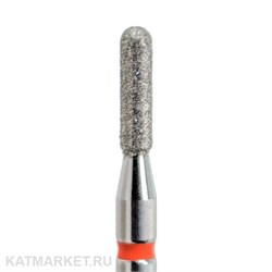 КМИЗ Алмазная фреза 117950 цилиндр скругленный 1,8мм красный 856.104.140.070.018 70119118