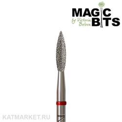 Magic Bits Фреза алмазная пламя острый кончик 2,3мм, мягкий, НАПлК23 71106123