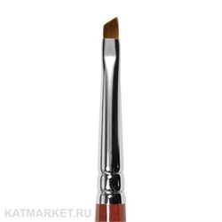 Roubloff GN63R Кисть наклонная для геля из коричневой синтетики #4 61104054